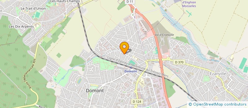 localisation de l'entreprise LES HORTENSIAS  DOMONT