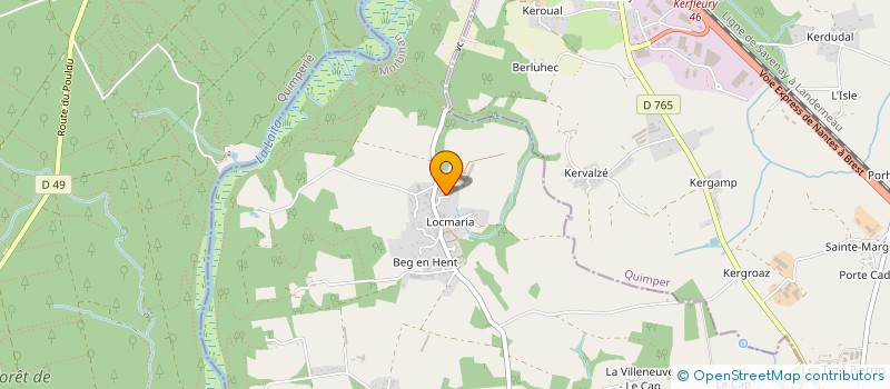 localisation de l'entreprise LES HORTENSIAS  GUIDEL