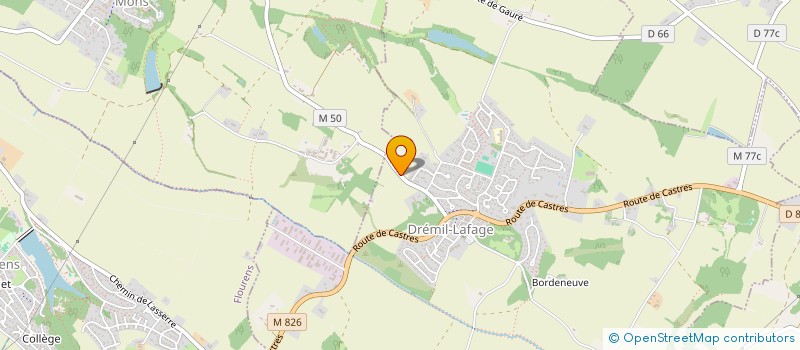 localisation de l'entreprise LES HORTENSIAS  DREMIL-LAFAGE