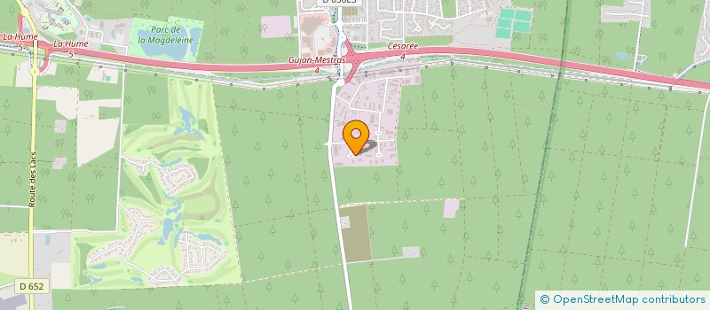 localisation de l'entreprise LES HORTENSIAS BLEUS  GUJAN-MESTRAS