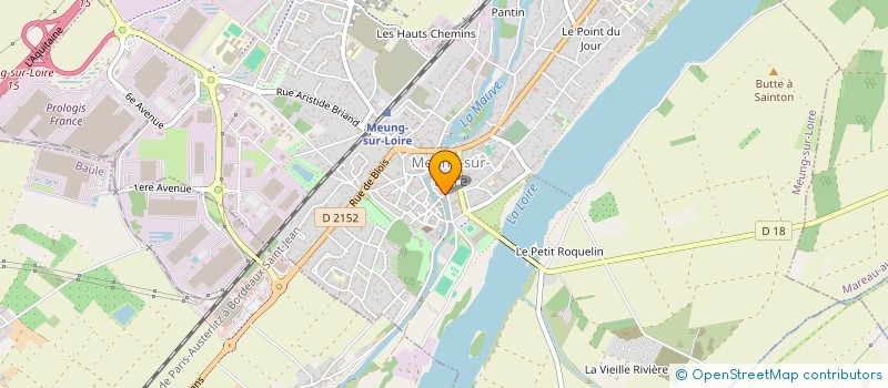 localisation de l'entreprise LES HORTENSYAS  MEUNG-SUR-LOIRE