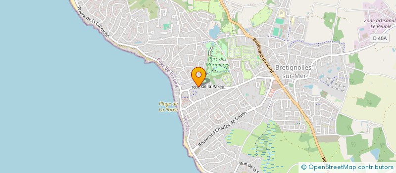 localisation de l'entreprise LES HORTES  BRETIGNOLLES-SUR-MER