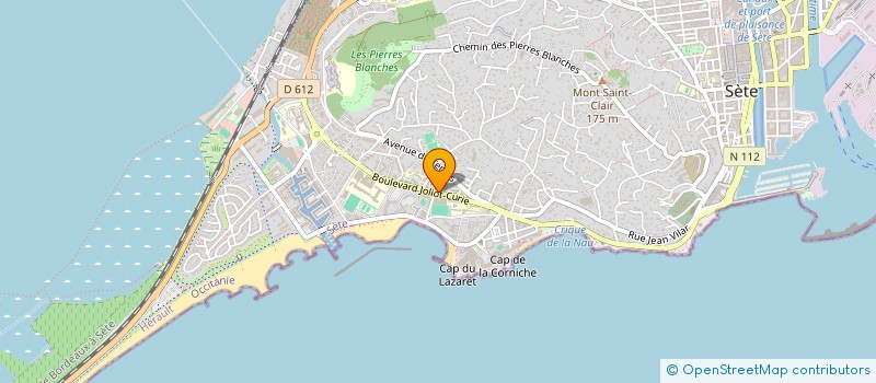 localisation de l'entreprise LES HOTELIERS DE PROVENCE à SETE