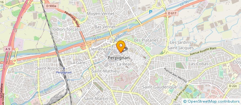 localisation de l'entreprise LES HOTELIERS DU SOLEIL à PERPIGNAN
