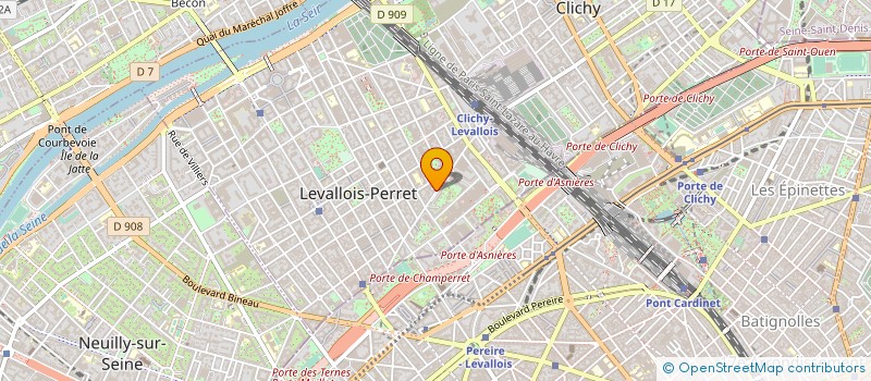localisation de l'entreprise LES HOTELS DE LEVALLOIS à LEVALLOIS-PERRET