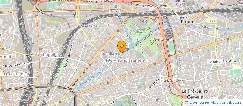 localisation de l'entreprise LES HOTELS DU COEUR à PARIS