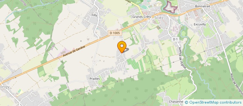 localisation de l'entreprise LES HOTELS PARTICULIERS à SCIEZ