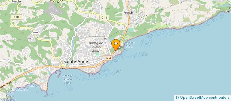 localisation de l'entreprise LES HOTELS RELAX à SAINTE-ANNE