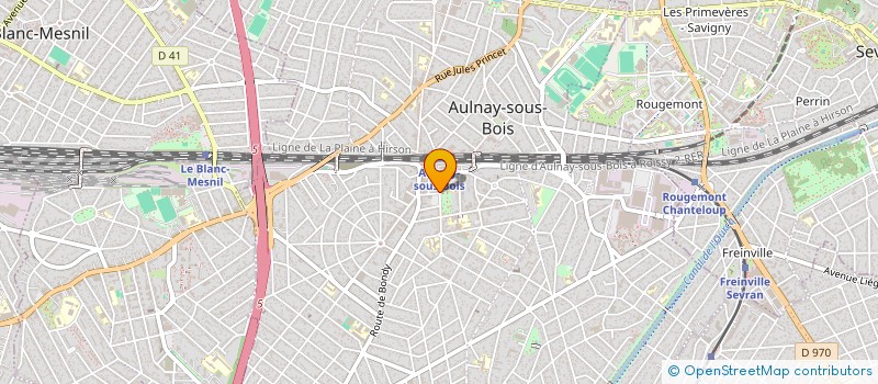 localisation de l'entreprise LES HOTES D'AULNAY SOUS BOIS  AULNAY-SOUS-BOIS