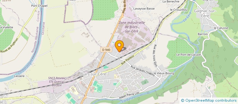 localisation de l'entreprise LES HOTES DE MINOTTE  BIARS-SUR-CERE