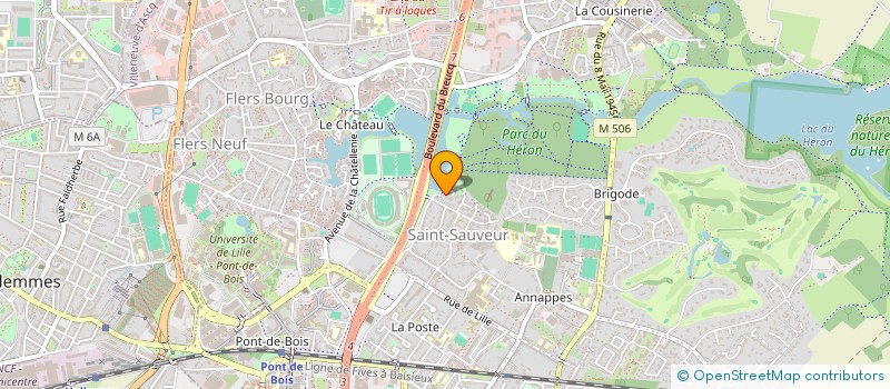 localisation de l'entreprise LES HOTES DE VAUBAN à VILLENEUVE-D'ASCQ