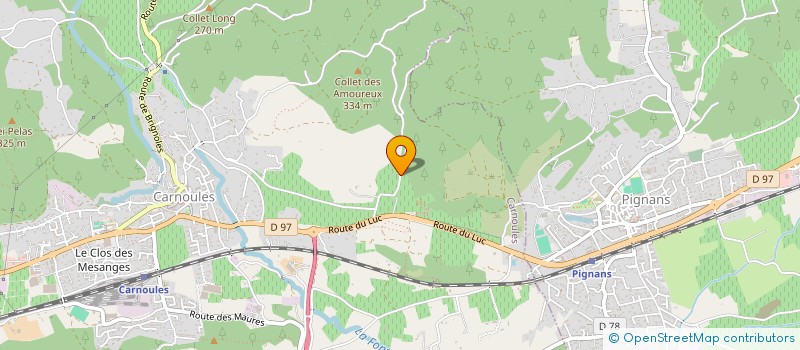 localisation de l'entreprise LES HOURETS  CARNOULES