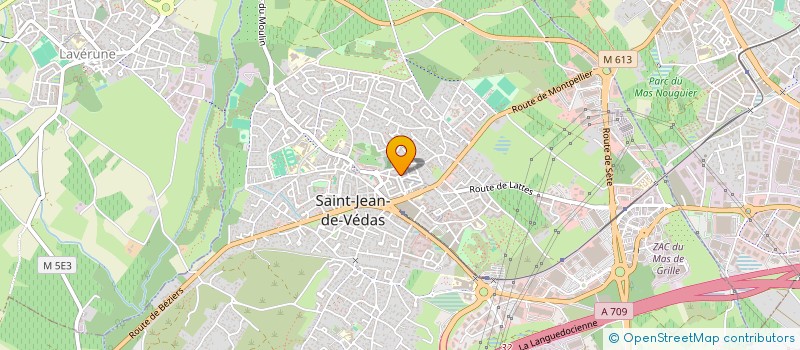 localisation de l'entreprise LES HUASSES DU VILLAGE  SAINT-JEAN-DE-VEDAS