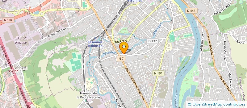 localisation de l'entreprise LES HUIT DE CORBEIL ESSONNES à CORBEIL-ESSONNES