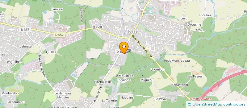 localisation de l'entreprise LES HUIT DE MAREMNE  TOSSE