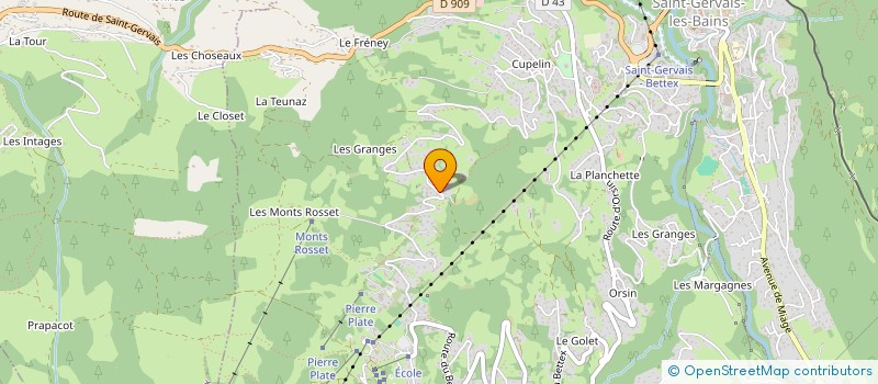 localisation de l'entreprise LES HUIT TOURS  SAINT-GERVAIS-LES-BAINS