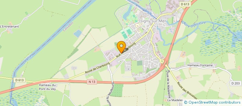 localisation de l'entreprise LES HUITRES D'AXEL  CRICQUEVILLE-EN-BESSIN