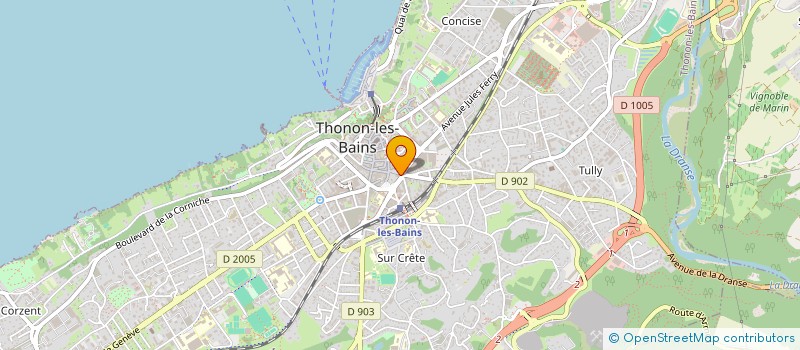 localisation de l'entreprise LES HUITRES DE FRANCOIS à THONON-LES-BAINS