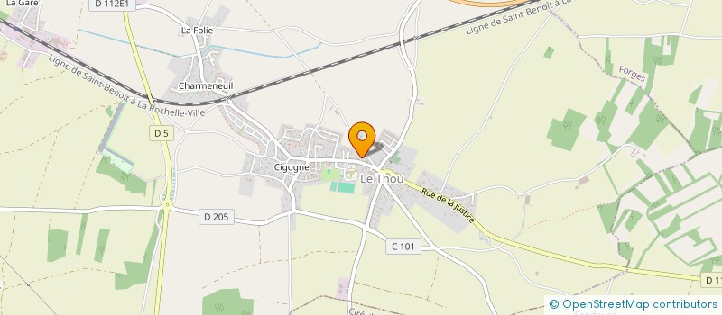 localisation de l'entreprise LES HUITRES DE MONSIEUR B  LE THOU