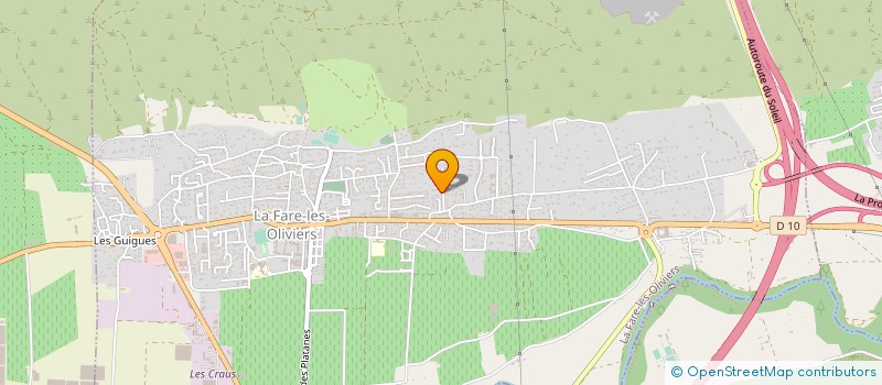 localisation de l'entreprise LES HUITRES DES SAINTES MARIES DE LA MER  LA FARE-LES-OLIVIERS