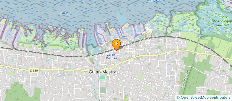 localisation de l'entreprise LES HUITRES DU BANC D HARDOUIN  GUJAN-MESTRAS