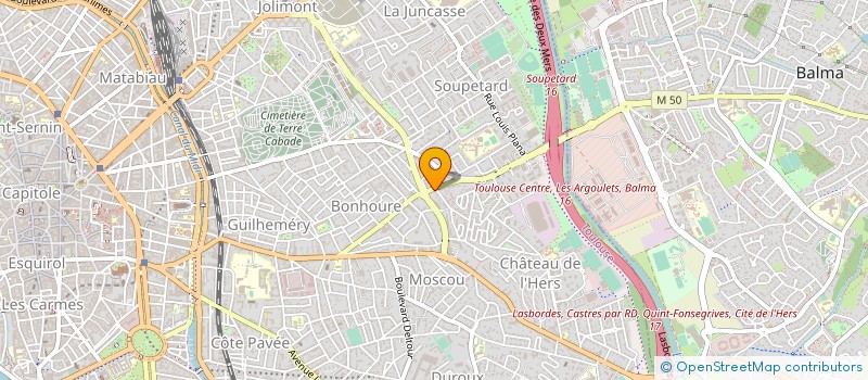 localisation de l'entreprise LES HUITRES JEAN CHAUBET LA SUITE... à TOULOUSE