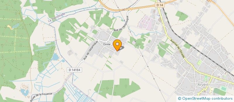 localisation de l'entreprise LES HUITRES MELAMBRE à ARVERT