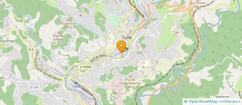 localisation de l'entreprise LES HUMEURS CEREBRALES à TULLE