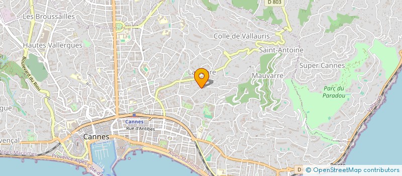 localisation de l'entreprise LES HUMORISTES DE CANNES à CANNES