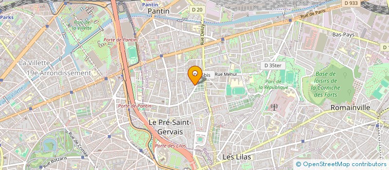 localisation de l'entreprise LES HUNAUDAYS  LE PRE-SAINT-GERVAIS