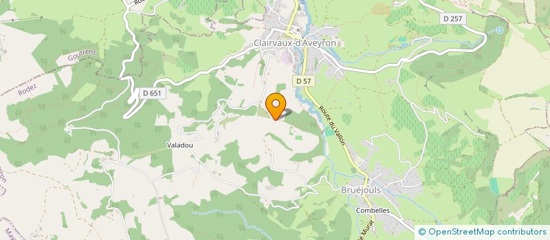 localisation de l'entreprise LES HURLEURS DE L'OBLACK  CLAIRVAUX-D'AVEYRON