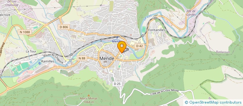 localisation de l'entreprise LES HUSSARDS DE LA REPUBLIQUE  MENDE