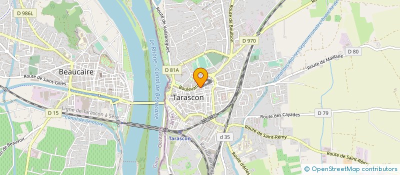 localisation de l'entreprise LES HUTTES  TARASCON