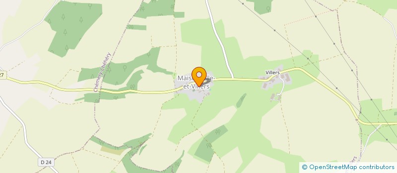 localisation de l'entreprise LES HUTTES  MAISONCELLE-ET-VILLERS