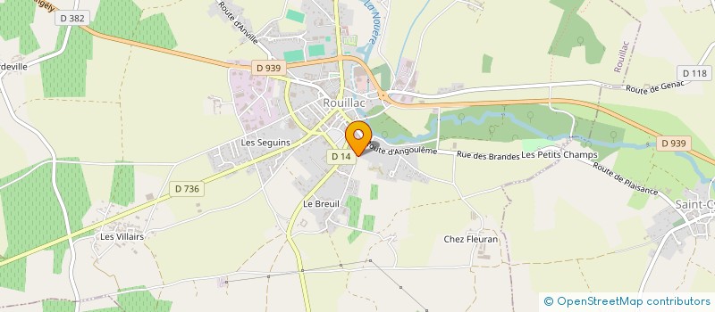 localisation de l'entreprise LES HYADES à ROUILLAC