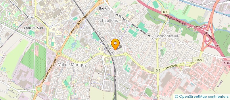 localisation de l'entreprise LES HYDRANGEAS  CORMONTREUIL