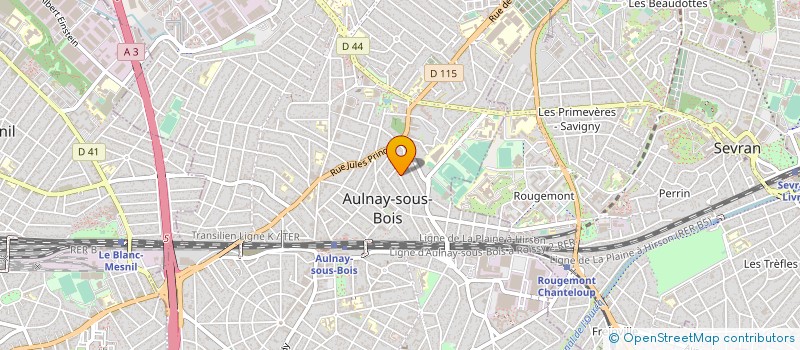 localisation de l'entreprise LES HYDRONAUTES DE FRANCE à AULNAY-SOUS-BOIS