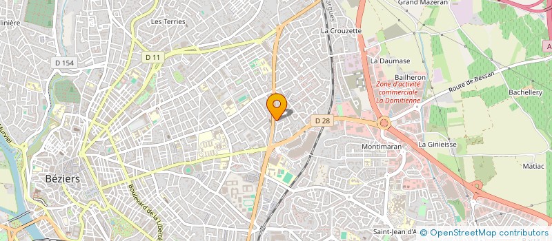 localisation de l'entreprise LES IBERIS  BEZIERS
