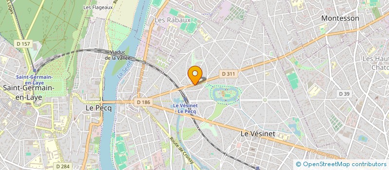 localisation de l'entreprise LES IBIS AUTO-ECOLE à LE VESINET