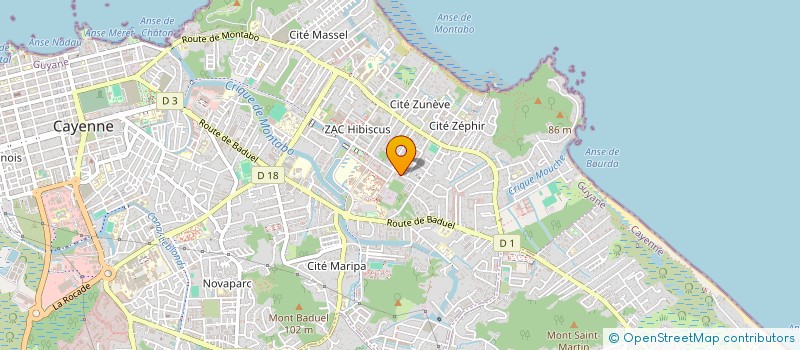 localisation de l'entreprise LES IBIS ROUGES  CAYENNE