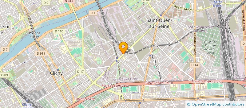 localisation de l'entreprise LES ICONES EPHEMERES à SAINT-OUEN-SUR-SEINE