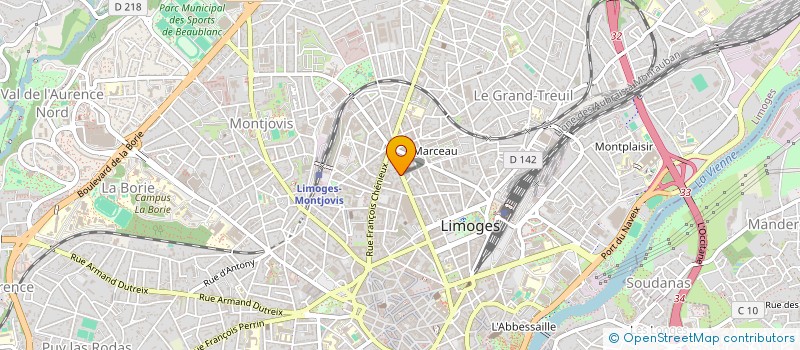 localisation de l'entreprise LES ICONOMECANOPHILES DU LIMOUSIN à LIMOGES
