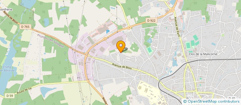 localisation de l'entreprise LES IDYLLES  ROMORANTIN-LANTHENAY