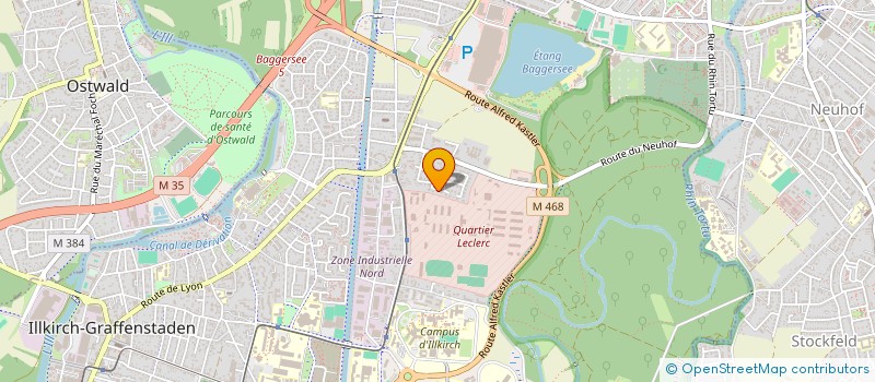 localisation de l'entreprise LES IFS  ILLKIRCH-GRAFFENSTADEN