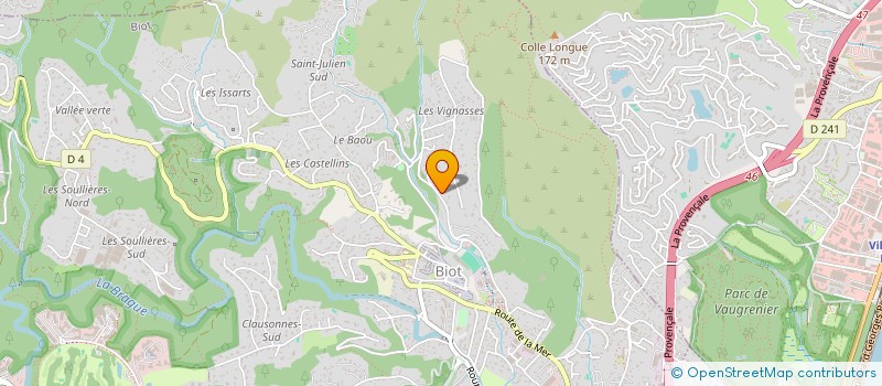 localisation de l'entreprise LES IFS  BIOT