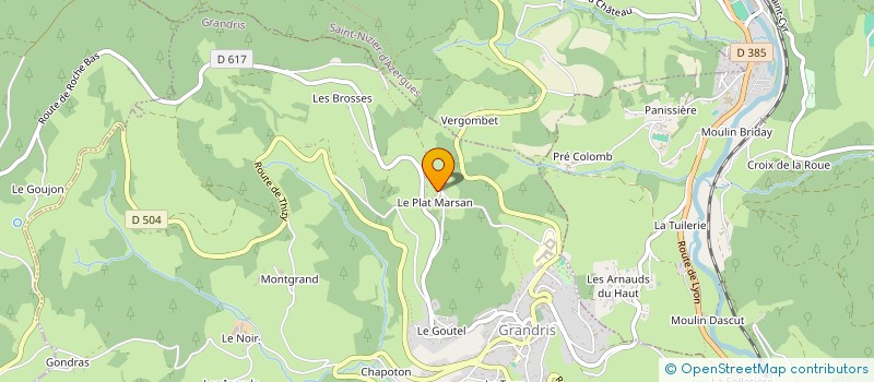 localisation de l'entreprise LES IGAUX 1  GRANDRIS