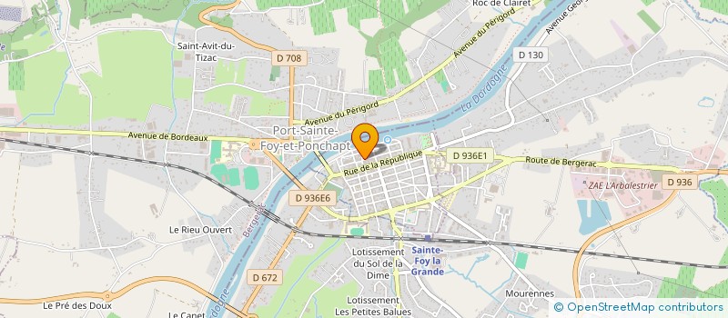 localisation de l'entreprise LES II PUITS  SAINTE-FOY-LA-GRANDE