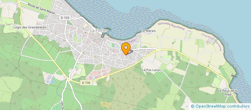 localisation de l'entreprise LES ILATES  LA FLOTTE