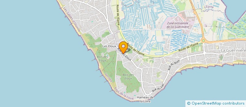 localisation de l'entreprise LES ILES  LA GUERINIERE