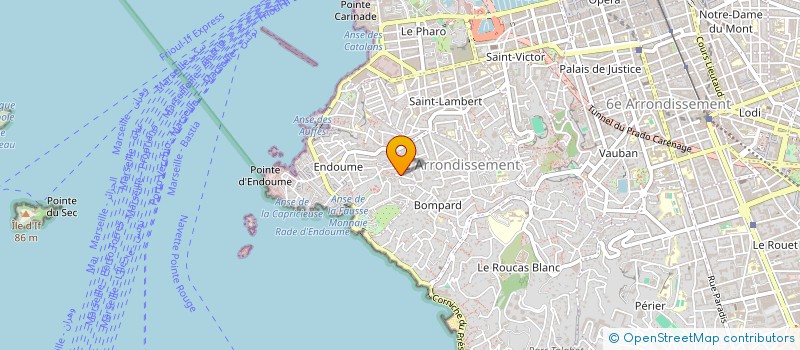 localisation de l'entreprise LES ILES BLANCHES  MARSEILLE 7EME